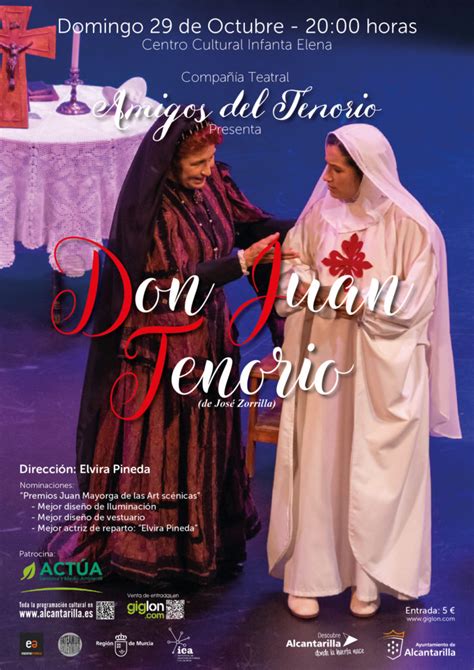 Vuelve Don Juan Tenorio Al Centro Cultural Infanta Elena De