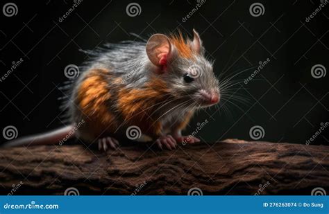 A Beautiful Photograph of the Red Crested Tree Rat Stock Illustration ...