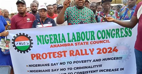 Nlc Protests Economic Hardship In Anambra