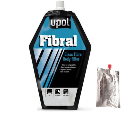 U Pol Fibral Glass Fibre Repair Filler 1 Litre Yts Car Paints Ltd