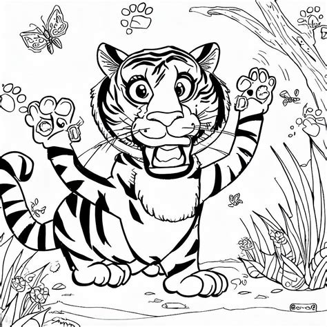 Dibujos De Tigres Para Colorear Descarga Gratis