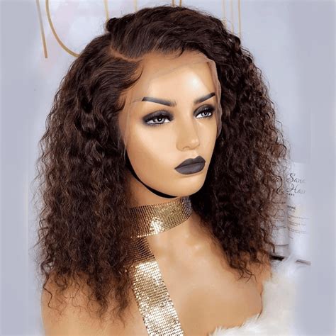 Short Curly Lace Front 100% Human Hair Wig | Anellace