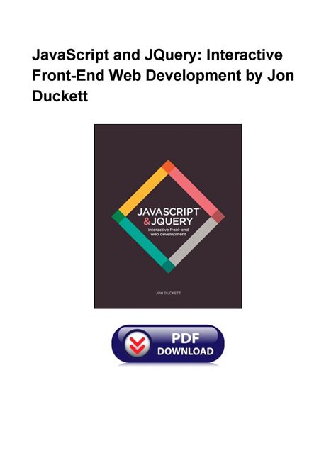 Javascript And Jquery Interactive Front End Web Development Pdf