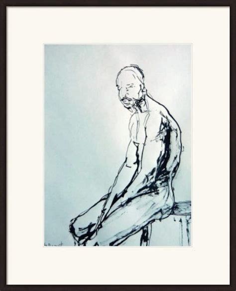 Original Sketch By Gustau Donat No Print Expressionist Art Gay Art Male Nude Drawing Ink On