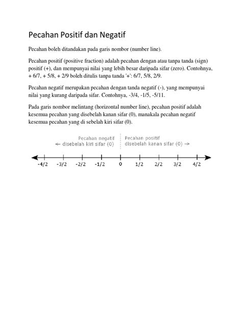 13 Pecahan Positif Dan Negatif Pdf