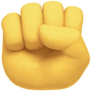 Raised Fist Emoji on Twitter Emoji Stickers 13.1