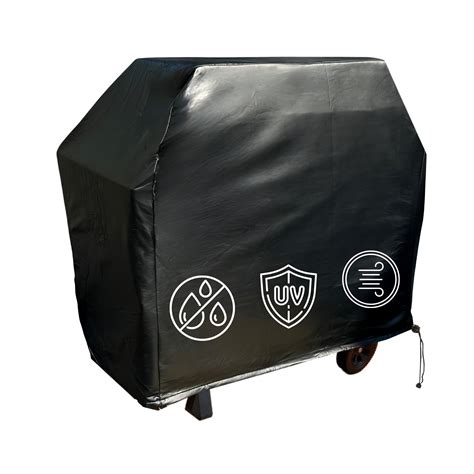 Black Vinyl BBQ Grill Cover - 67L x 26D x 48H | Formosa Covers