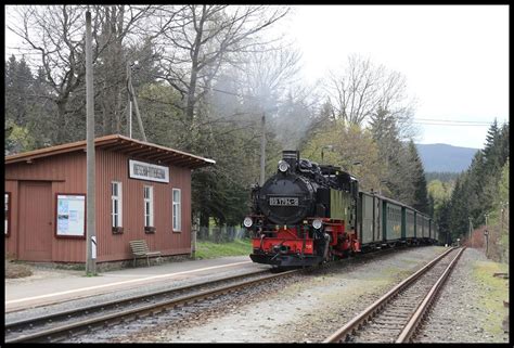 Dampflok Der Fichtelbergbahn F Hrt Hier Am Um