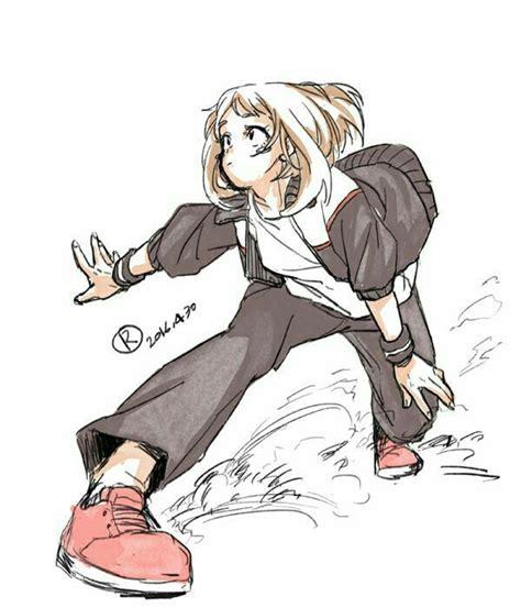 Uraraka Ochako My Hero Academia Anime Poses Reference Character