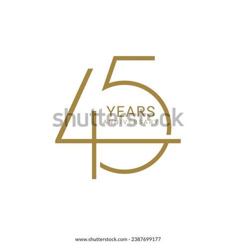 45 Years Anniversary Logo: Over 5,979 Royalty-Free Licensable Stock ...