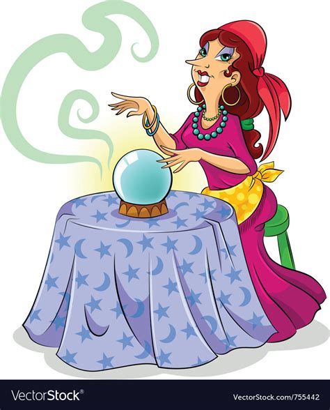 Fortune Teller Royalty Free Vector Image VectorStock