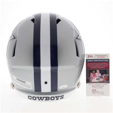 Ezekiel Elliott Signed Cowboys Full-Size Speed Helmet (JSA) | Pristine ...