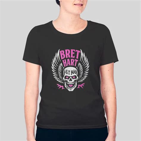 Classic Skull Bret The Hitman Hart T Shirt Hotter Tees