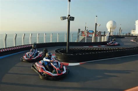 This Incredible Cruise Ship Has A Go Kart Track On Its Top Deck