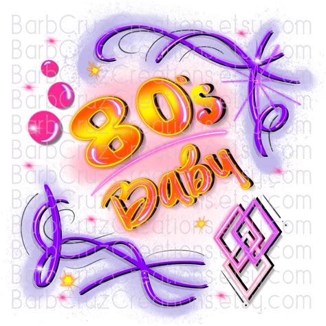 80s Baby Airbrush Backgrounds Pink Purple Png Clipart Pngs