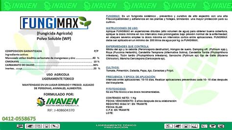 Voz Del Campo Agropecuario Fungimax Fungicida SistÉmico