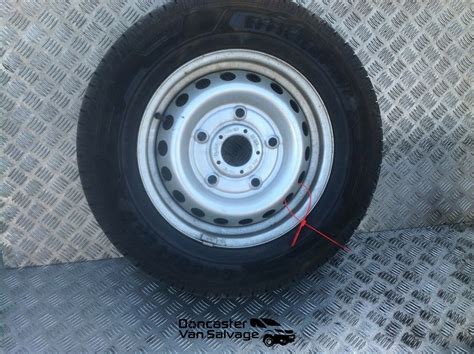 Ford Transit Custom Spare Wheel Fitted With 21565r15c Goodyear Tyre