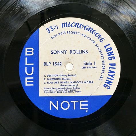 Letaosonny Rollins Volume Blue Note Blp Lp