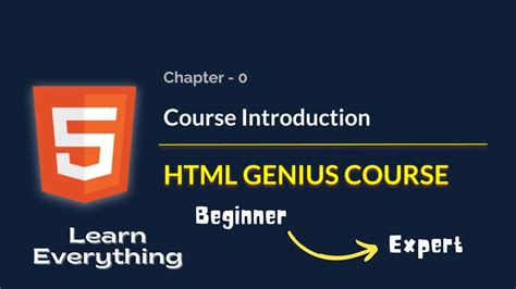 Course Introduction HTML Complete Course In Hindi HTML Genius