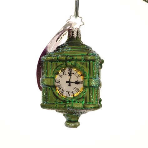 Radko Marshall Fields Clock Gem Green Clock Ornament