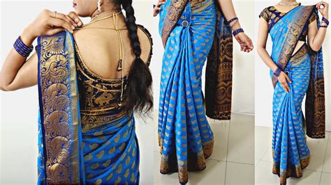 Short Height Girl Saree Draping To Look More Slim And Tall Guide Step By