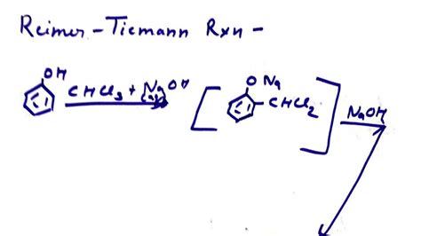 Reimer Tiemann Reaction Class Chemistry Alcohols Phenols And