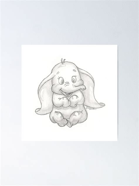 "Dumbo the adorable elephant" Poster for Sale by SisiUpton | Redbubble