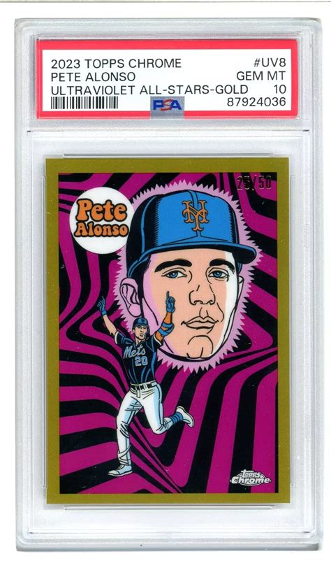 Pete Alonso 2023 Topps Chrome Uv 8 Ultraviolet All Stars Price Guide