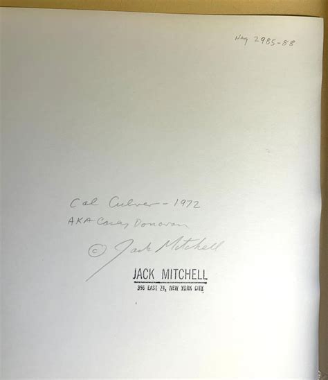 Jack Mitchell Adult Film Star Cal Culver AKA Casey Donovan After Dark Nude Signed For