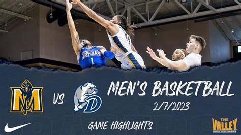 Murray State Vs Drake Mens Basketball Highlights 2 7 2023 Youtube