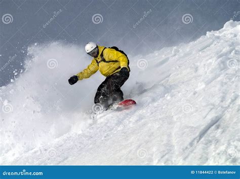 Freeride snowboarding stock photo. Image of mountain - 11844422