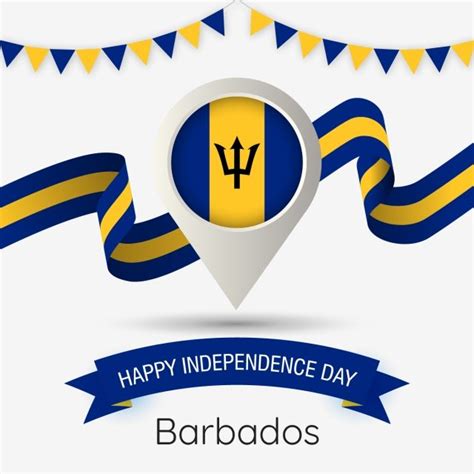 Independence Day Flag Vector PNG Images, Barbados Independence Day With ...