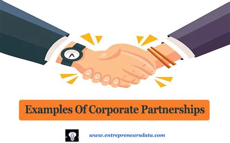 Corporate Partnerships: Meaning, Types, and Examples | Entrepreneurs Data