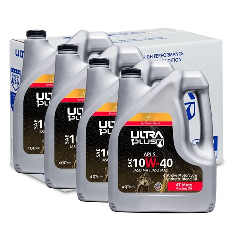 Ultra1Plus™ 5W-40 Full Synthetic 4T Engine Oil API SN Jaso MA2 ...