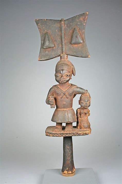 Sango Staff Male Figure Ose Sango Duga Of Meko 19th20th Century