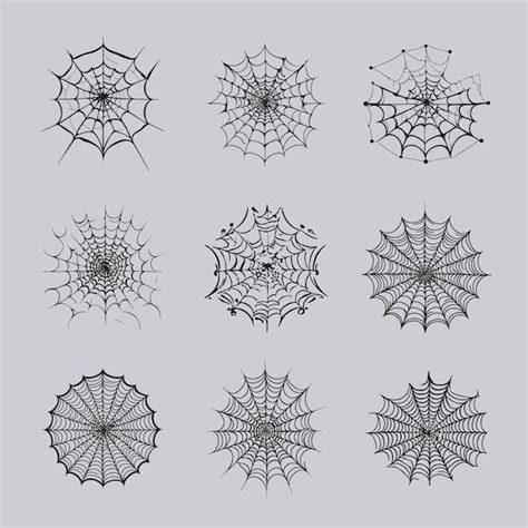 Ilustraciones De Ilustración De Telarañas Vector Premium