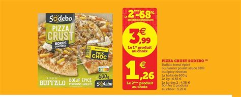 Promo Pizza Crust Sodebo Chez Hyper U Icatalogue Fr