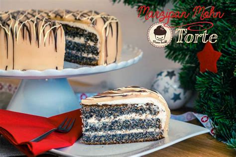 Marzipan Mohn Torte Mit Zwetschken Zimt Marmelade Weihnachtsklassiker