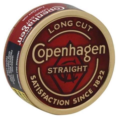 Copenhagen Long Cut Straight Smokeless Tobacco 1 Ct Frys Food Stores