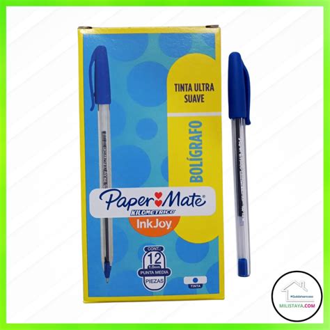 Bol Grafo Paper Mate Kilom Trico Azul X Uds Milistaya