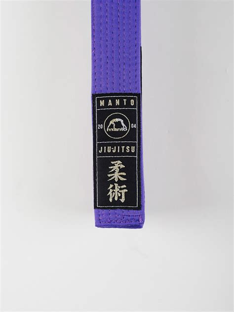 Manto Arte Suave Premium Belt Purple For Jiu Jitsu Manto Usa Store