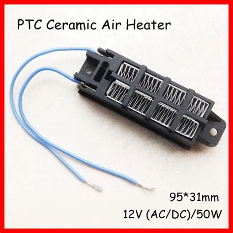 Pcs Ptc Ceramic Air Heater W V Ac Dc Conductive Type Warm Tool