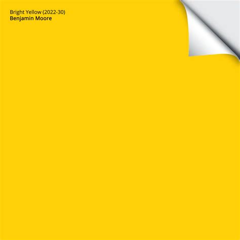 Benjamin Moore Bright Yellow 2022 30 Samplize Yellow Paint Colors