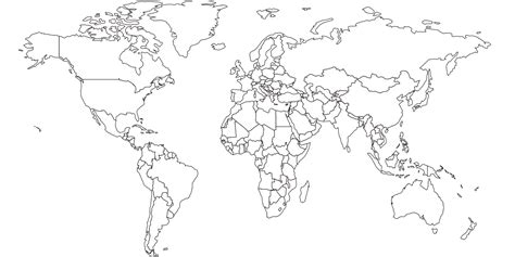 World Map Outline - Global Maps