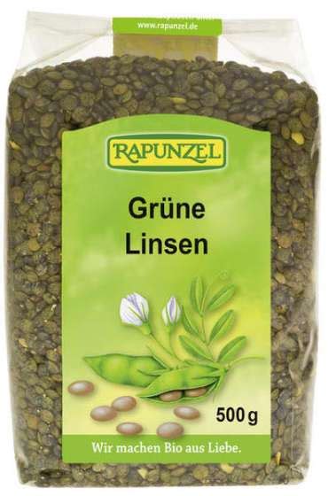 Grüne Linsen Rapunzel 500g LOLA STIFTUNG CONTACT