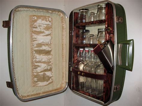 Upcycled Suitcase Liquor Cabinet