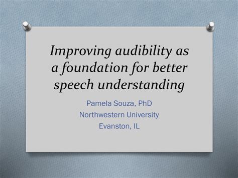 Presentation Listening And Spoken Language Knowledge Center