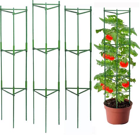 Tomato Cages Plant Cages Deformable Up To 48inch Garden Tomato Stakes Vegetable