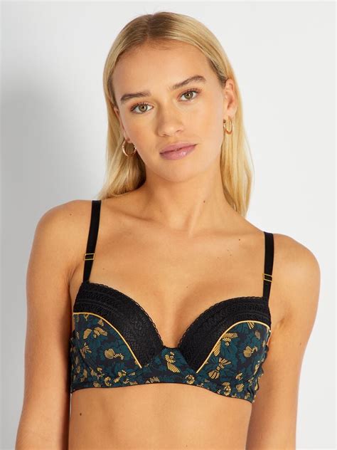 Reggiseno Imbottito Con Stampa Envie De Lingerie NERO Kiabi 16 00