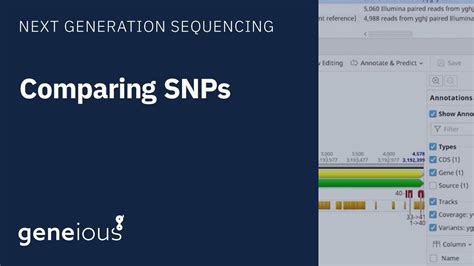 Comparing SNPs In Geneious Prime YouTube